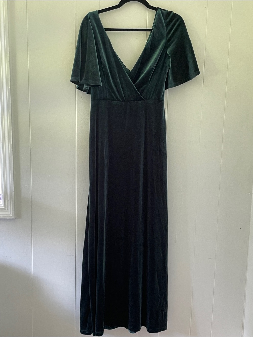 Dark Green Velvet Dress